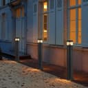 3w Modern Outdoor LED Warm White Bollard Light Stainless Steel Black Finish ZLC305WW