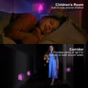 Automatic Pink LED Night Light Plug In Energy Saving Dusk 2 Dawn 