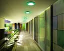 18w LED Ceiling Light Cool White with Green Ambient Ring Surface Mount 