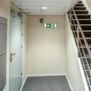 Glass Emergency LED Light Bulkhead with Green Man Fire Exit Sleeve Celling or Wall Mount EML01D