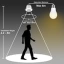 Recessed 360° Angle PIR Ceiling Occupancy Motion Sensor Detector Light Switch