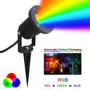 RGB LED Garden Spike Ground Light Colour Changing Automatic ZLC01BS