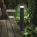 3w Modern Outdoor LED Cool White Bollard Light Stainless Steel Black Finish ZLC304CW