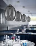 Modern Vintage Oval Glass Ceiling Pendant Light M0197