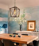 Vintage Antique Brass Lantern Ceiling Pendant Light M0200