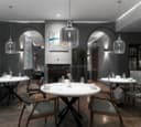 Modern Vintage Glass Grey Pendant Light M0202