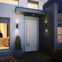 2 X Outdoor Black Double Wall Light ZLC035B