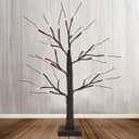 LED Indoor Christmas Brown Tree Miniature 60cm Mains And Battery Operated TREE01