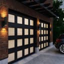 2 X Black PIR Double Outdoor Wall Light with Movement Sensor ZLC038DSEN