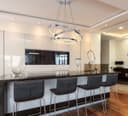 Modern Round Chandelier LED 3 Ring Ceiling Pendant Light Warm White 