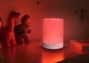 Portable LED Touch Dimmable Mood Lamp Speaker USB Rechargeable 6 Colour Changing Wireless Connection 