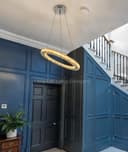 LED Modern Round Ceiling Chandelier Ring Warm White
