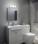 Opaque 3 Mini Globe Bathroom Mirror Light with Pull Cord IP44 H3053