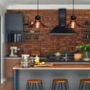 Industrial Ceiling Rustic Copper Scone Pendant Light H3075
