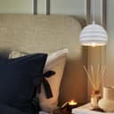Ceramic Ceiling Pendant Light White Paintable Gypsum Twist Pattern