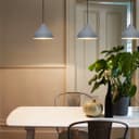 Modern Ceiling Pendant Light Dome Grey Mini Lamp Shade K410