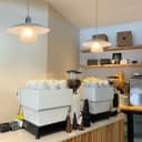 Modern Ceiling Pendant Light Grey Frosted Glass H3130