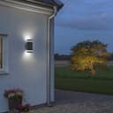 Outdoor Dusk Till Dawn Wall Light Up Down IP44 Anthracite Black Automatic Sensor ZLC374DTD 
