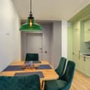 Industrial Smoked Green Glass Ceiling Pendant Light Bowl Lamp Shade K422