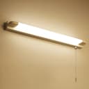 7w LED Bathroom Mirror Wall Light With Pull Cord Warm White 3000K IP44 ML18