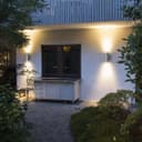 Outdoor Cylindrical Garden Wall Light Up Down IP65 Stainless Steel ZLC375 with LED GU10 5w Warm