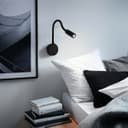 3W LED Adjustable Black Wall Mounted Reading Light with Flexible Arm Cool White 6000K BW04