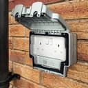 13A 2 Gang Weatherproof Double Outdoor Switched DP Socket IP66 ODS1