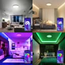 24W LED WiFi Ceiling Light with RGB App Control and Remote Smart Colour Changing WF03