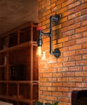 Retro Vintage Industrial Water Pipe Wall Light M0187P