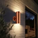 Modern Double Outdoor Wall Light Stainless Steel Copper IP65 ZLC081C