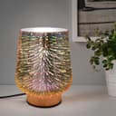 Modern Glass Table Lamp 3D Speckle Copper Finish CL001 