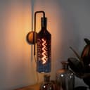4W LED Decorative Light Bulb Whisky Bottle Blue Gradient Glass E27 Spiral Filament