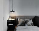 Hanging Ceiling Pendant Lampshade Black Metal 