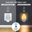 Automatic Plug-in LED Night Light A Rated Warm White
