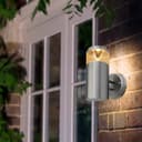 Modern Outdoor Wall Light Clear Diffuser Stainless Steel ZLC073
