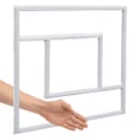 64W Double Square Border Line LED Frame Panel 600 X 600 Recessed Ceiling Light 6500K PFL04