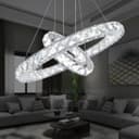 Modern Round Chandelier LED Ring Pendant Ceiling Light Cool White M0171