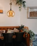 Vintage Industrial Amber Smoked Rope Glass Globe Ceiling Pendant Lamp H3007