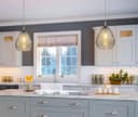 Ceiling Tear Drop Crackled Clear Glass Pendant Lamp Shade Retro Chrome Holder H3030