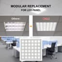 40w LED Panel 600 x 600 Recessed Ceiling Light 6500K 36 Sections Modular Replacement
