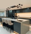 Modern Ceiling Light 4 Glass Globe Smoked Grey Lamp Shades H3059 with G9 LED 5w Warm White