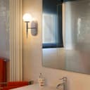 Modern Indoor Frosted Glass Globe Scone Chrome Wall Light H3078 With LED G9 Warm White