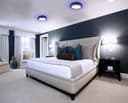 18w LED Ceiling Light Cool White with Blue Ambient Ring Surface Mount 
