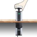Stainless Steel Top Pop Up Socket With 2 USB Charging Port 3 Plug Sockets
