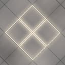 48w Ceiling Edge Lit LED Panel 600 x 600 Recessed Border Frame Light 3000K PHFL48WWW