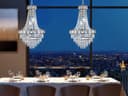 Ceiling Chandelier 6 Lamp Crystal Chrome Pendant Light H3034