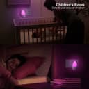 Automatic Pink LED Night Light Plug In Energy Saving Dusk 2 Dawn 