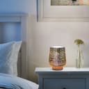 Modern Glass Table Lamp 3D Speckle Copper Finish CL001 