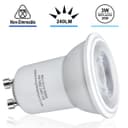3w LED Small Mini GU10 Spotlight Bulb Warm White MRGU10