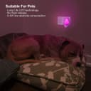 Automatic Pink LED Night Light Plug In Energy Saving Dusk 2 Dawn 